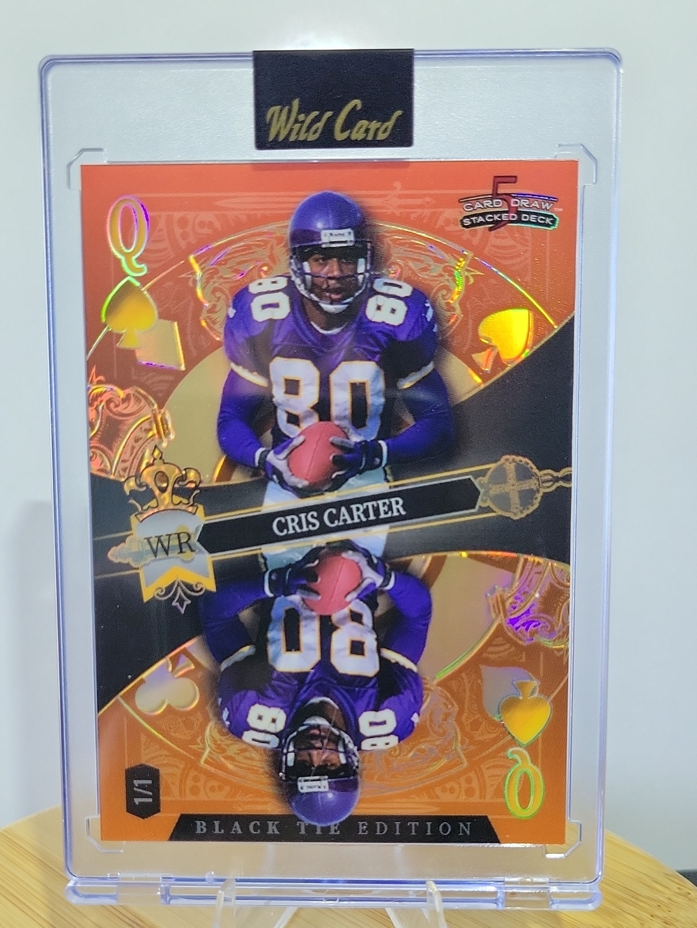 2026 Wild Card 5 Card Draw Black Tie Edition Cris Carter 1/1 Vikings NFL